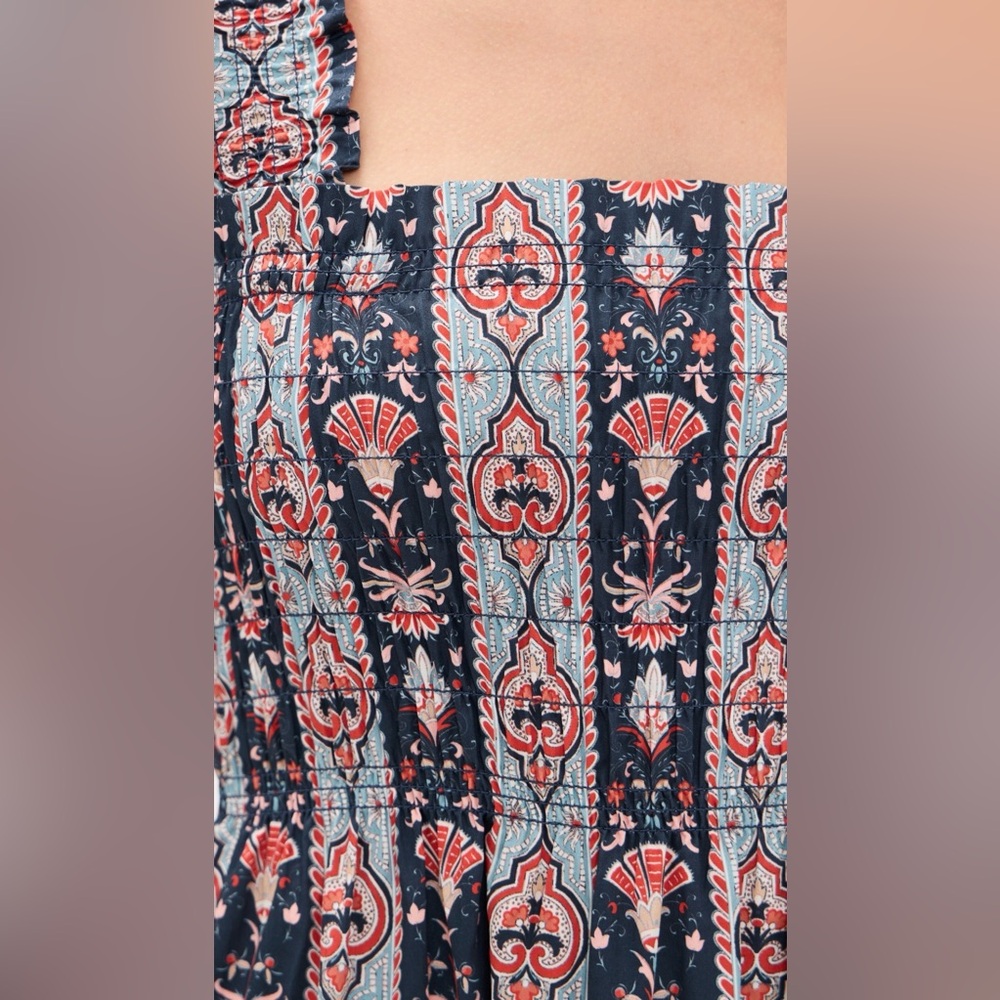 Hill House Home Kimmy Dress in Emma Stripe Navy Multi, Size small - Picture 6 of 10